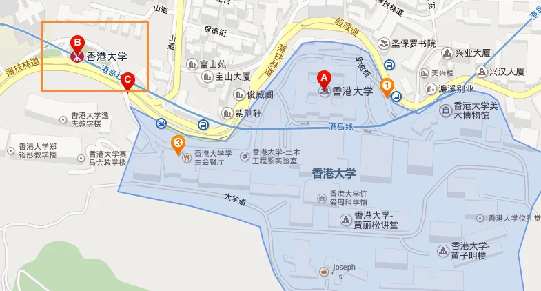 香港西九龙站到香港大学怎么乘坐地铁(香港大学地铁站那个出口)1