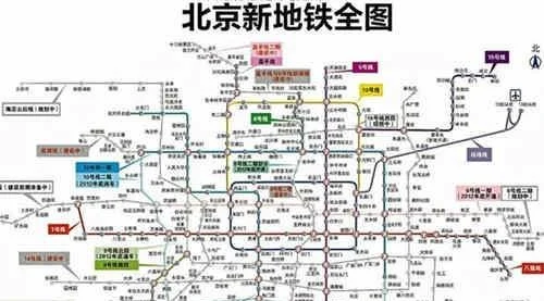 北京地铁线路图（北京最快的地铁线路图）2