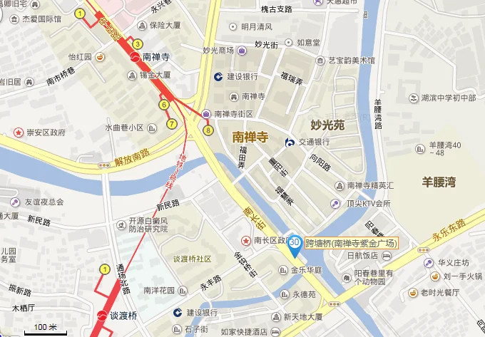 无锡市公交车105路(南禅寺地铁出口)1