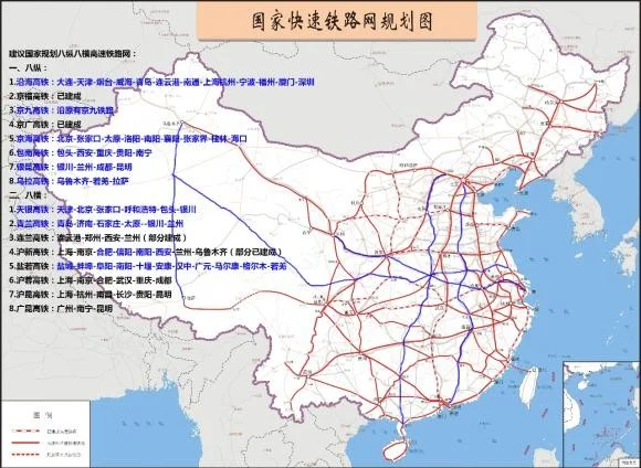 我国铁路网中的“八纵八横”具体指的什么（高铁升级八纵八横）6