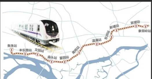 广州地铁2号线及3号线路线图(广州地铁文园施工图)2