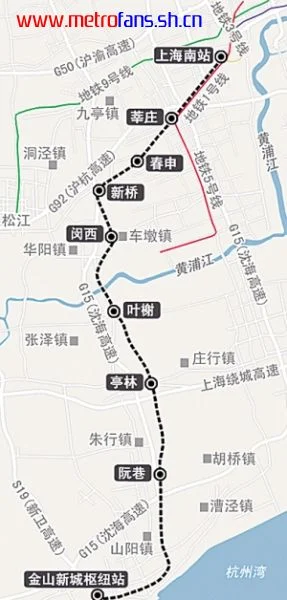 上海22号线地铁线路图（上海地铁22规划）2