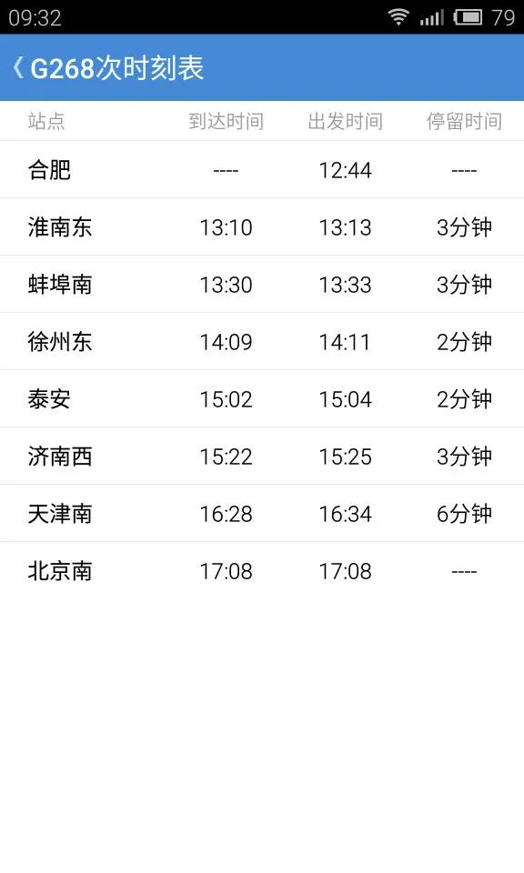 埠蚌高铁开往的城市（g268高铁时刻表）2