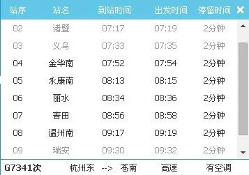 金华火车站坐金华到温州的高铁吗（金华到温州南的高铁）4