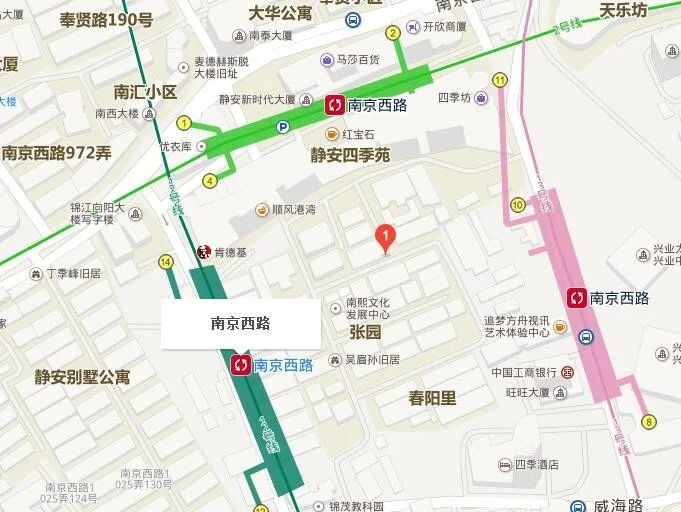 上海地铁2号线南京东路和南京西路之间的是什么站（上海地铁2号线南京西路）3