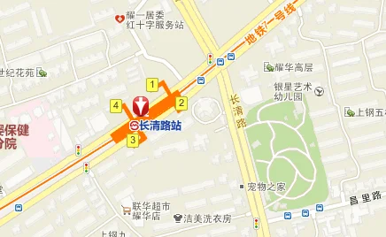 上海地铁7号线线路图（上海地铁7号线长青路站）2
