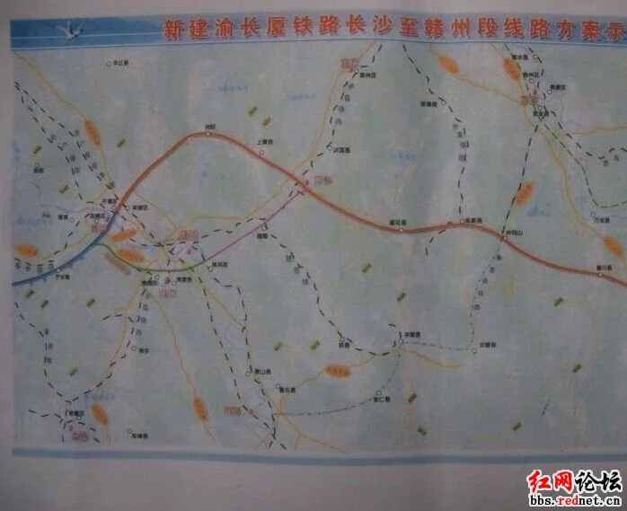 关于渝长厦铁路长赣段的看消息说是走攸县到井冈山不经过萍乡是真的吗（厦渝铁路）