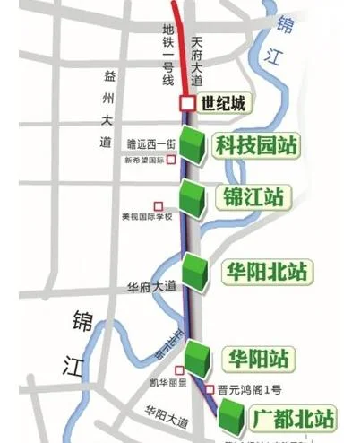 成都地铁1号线延长线路图（成都地铁1线三期）3