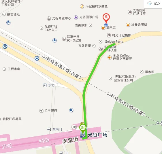 武汉地铁2号线在光谷广场的地铁站在哪里（光谷广场地铁站附近住宿）