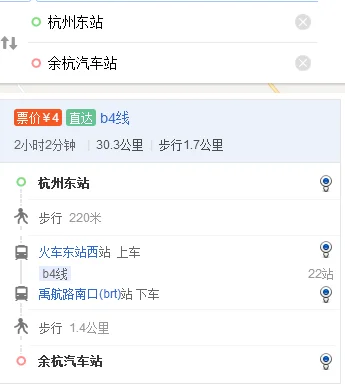 浙江省杭州市杭州东高铁口怎么坐地铁到余杭区康良路与杜文路交叉口（杭州东站去余杭车站地铁）2