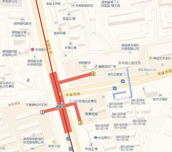 长沙地铁1号线的线路是哪些(长沙地铁涂家冲站有哪些出口)1