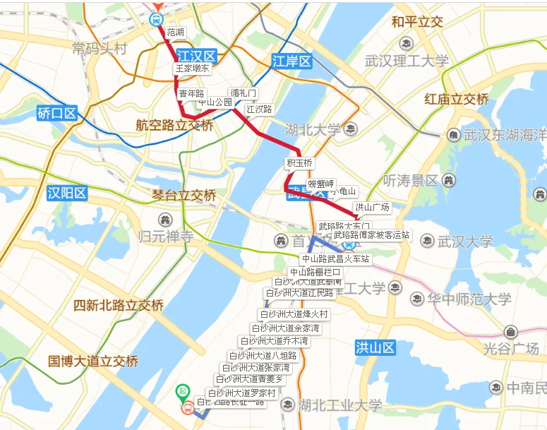 夌吴村到汉口火车站线路怎么走（武汉地铁和谐大道）