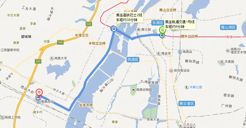 南昌西站坐地铁去八一广场需要多长时间（南昌八一广场地铁转南昌西）1