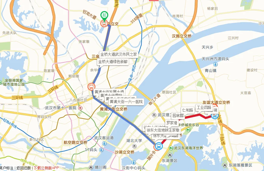 武汉站地铁到巨龙大道怎么走（巨龙大道地铁站到武汉火车站）