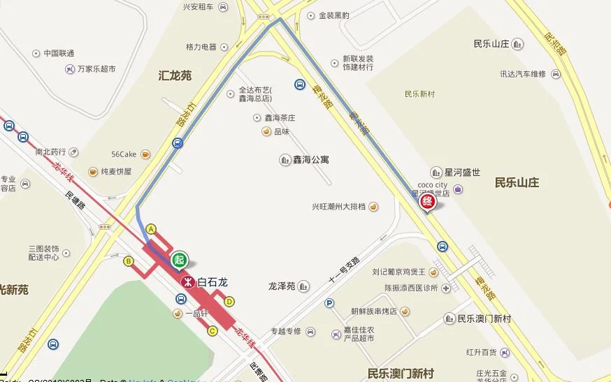 白石龙公交总站在地铁哪个出口（白石龙地铁站出口图）