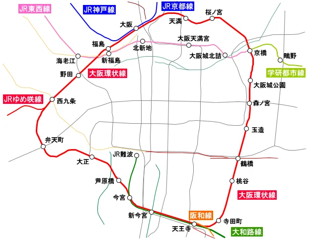 大阪心斋桥的地铁站在哪怎么坐车去梅田（大阪京桥地铁站）3