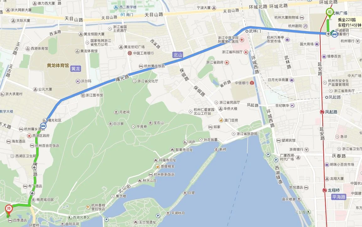 杭州火车站到四季酒店做几路地铁（杭州东站到西子湖四季酒店地铁）