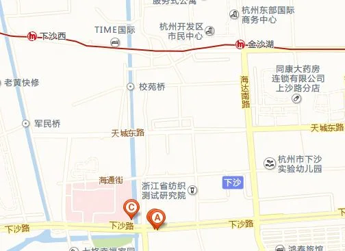 杭州地铁一号线各个站点（杭州迎宾路地铁口）