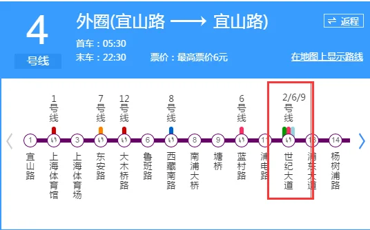 上海地铁4号线和9号怎么换乘（四号线哪站换9号线地铁站）