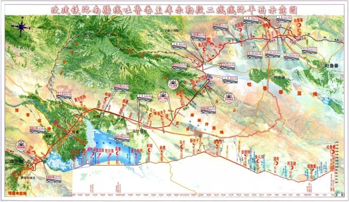南疆铁路的沿线车站（新疆和静铁路规划图）3