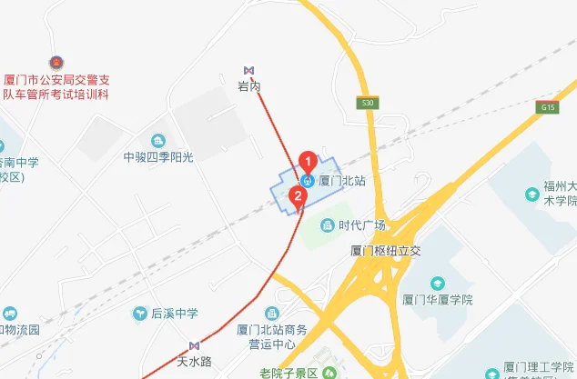 厦门火车站有去北站的地铁吗(厦门北动车站地铁几号出口)2