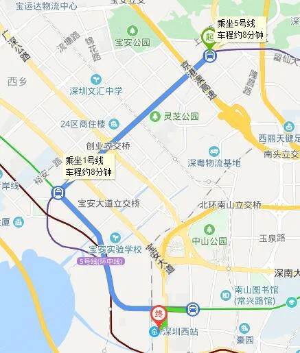 离深圳西最近的地铁站是哪个啊（兴东到深圳西地铁路线）