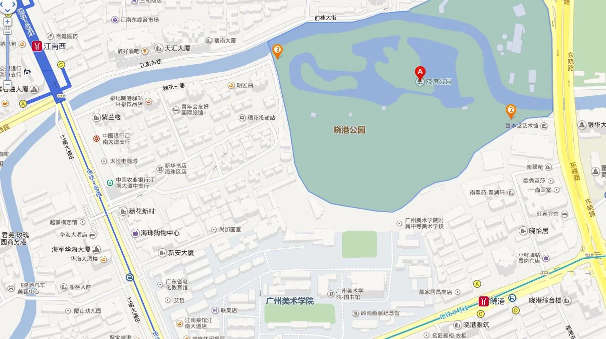 晓港地铁站哪个出口去97中最近（晓港地铁站附近）