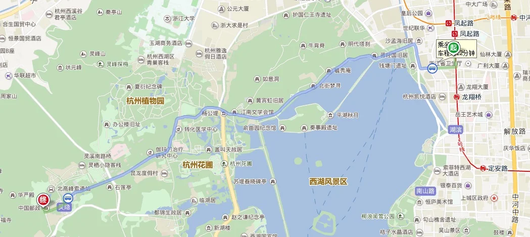 杭州地铁如何到灵隐寺（去灵隐寺有地铁站）2