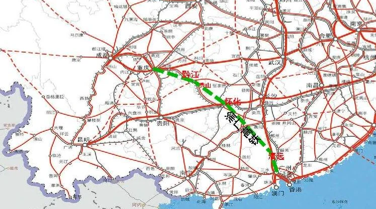 请问现在新开的长沙至重庆黔江的c8030次高铁沿途经过哪些地方（渝黔江高铁）