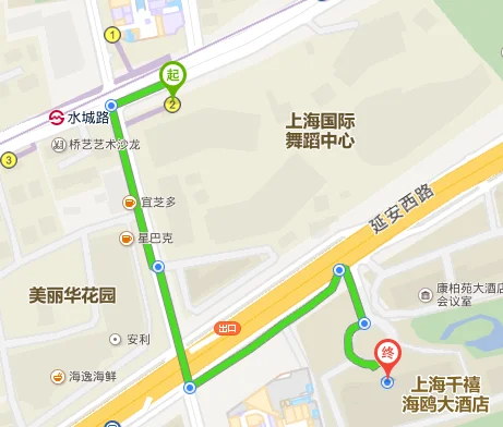 几号地铁到长宁区延安西路2588号（延安西路2588号地铁站）