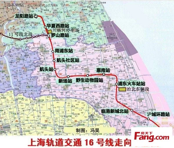 上海地铁16号线线路图（上海轨道交通16号线线路图）