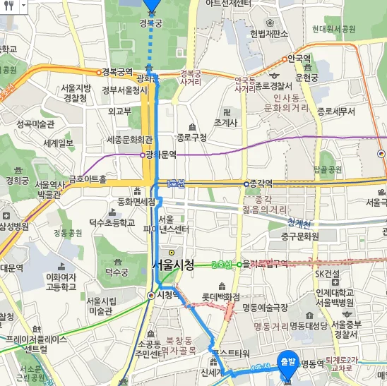 韩国景福宫做地铁怎么去（从首尔火车站到景福宫的地铁）