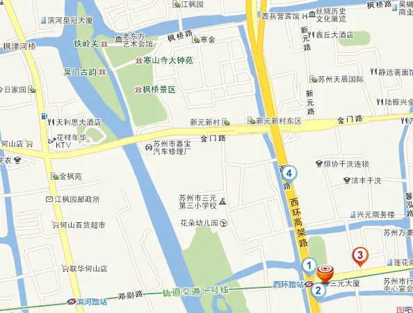 苏州地铁一、二号线各有几站（苏州地铁滨河路出口）