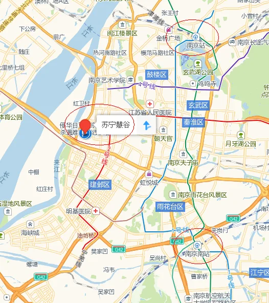 南京南站到高淳怎么坐地铁（南京南到苏宁慧谷地铁）2