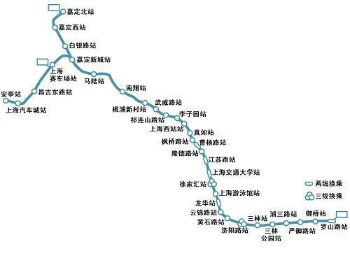上海轨道交通11号线的线路标示（上海地铁节能改造）3