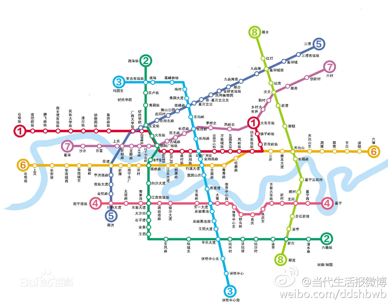 南宁地铁规划图（南宁仙葫开泰路规划有地铁吗）2