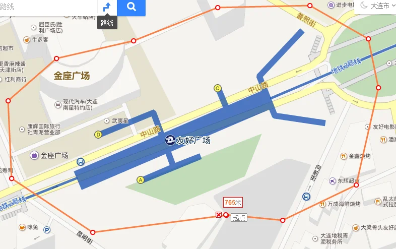 大连火车站地铁站到友好广场站地铁站怎么走 – 大连(千山路到友好广场地铁票价)2