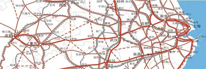 沪汉蓉铁路的二线:沪汉蓉高速铁路(沪汉蓉快速铁路)2