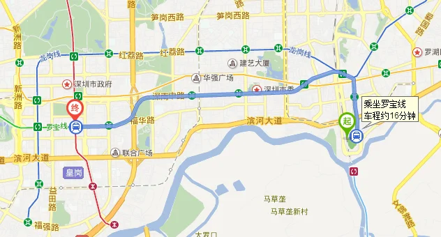 灵芝站坐地铁到深圳市福田区福华路348号卓悦中心坐地铁怎么去（福华路地铁站）2