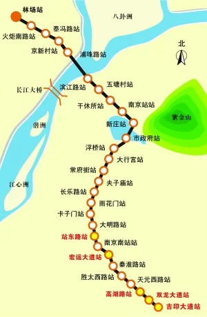 南京地铁10号线具体线路（南京地铁10号线附近景点）