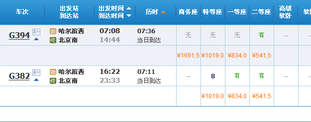 哈尔滨到北京高铁多长时间(哈尔滨到北京高铁)4