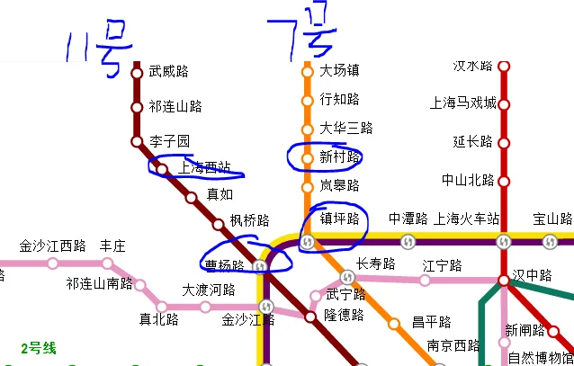 地铁11号线线路图（11号地铁线路图转换站）5