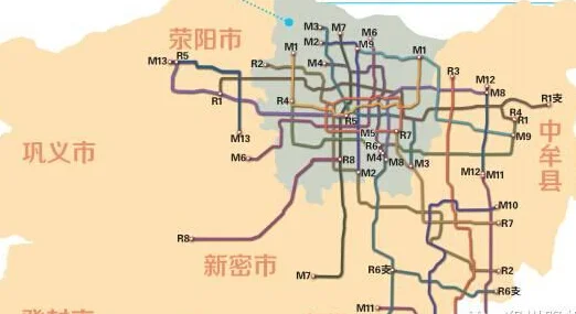 郑州地铁 规划路线图(地图)要清晰版的(郑州地铁14号规划图)4