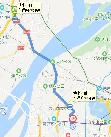 南京地铁的总体线路（南京东站到泰山新村地铁）