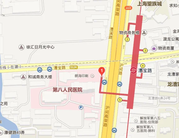 上海地铁1号线漕宝路站有几个出口(上海地铁一号线漕宝路几个出口)3