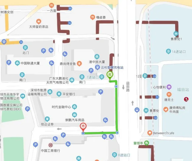 上海地铁2号线中山公园站各个出口有什么（免税大厦2号线地铁哪个出口）2