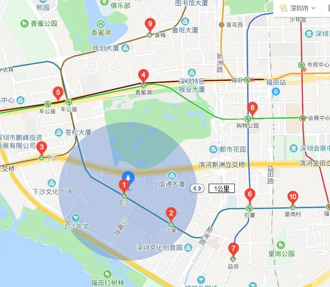 深圳福田体育馆在地铁2号线的哪个站（深圳体育馆附近地铁）