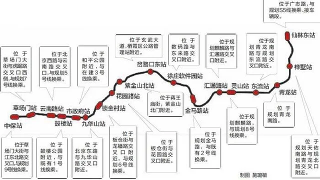 南京地铁4号线仃靠各站（南京地铁4号线程桥）