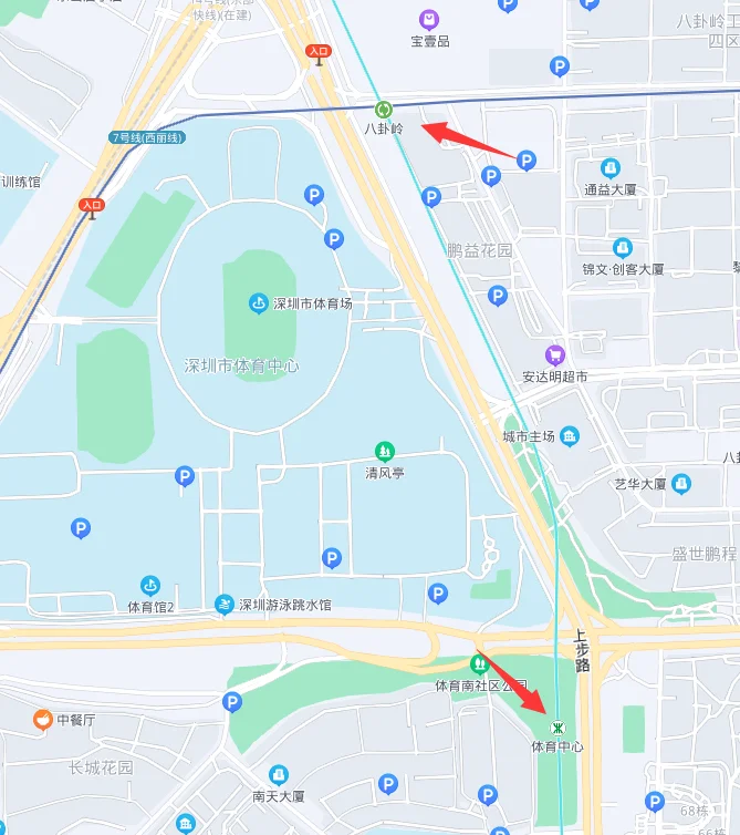 我想知道八卦岭的地铁口在哪里（八卦岒地铁站）2