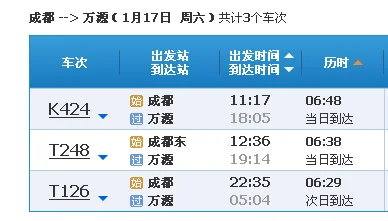 万源何时开通动车（成都到万源高铁）
